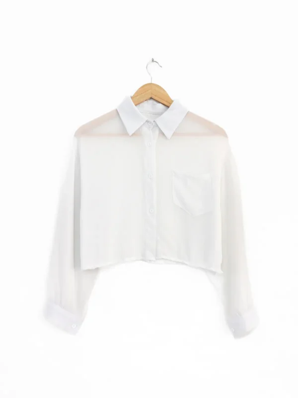 Blusa blanca crop