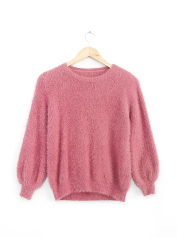 Chompa de angora Rosa