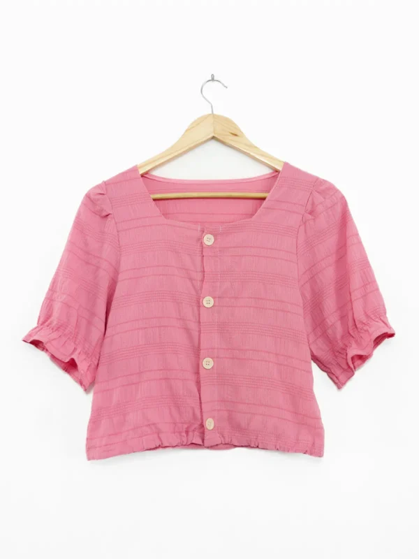 Blusa rayas Rosa