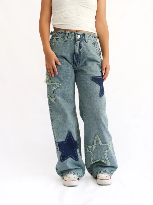 Jeans patchwork Estrella - Imagen 3