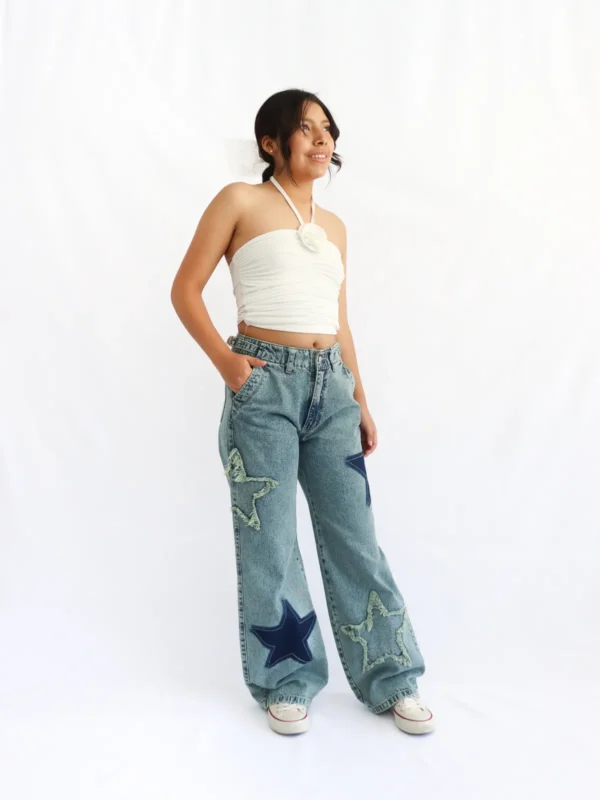 Jeans patchwork Estrella - Imagen 2