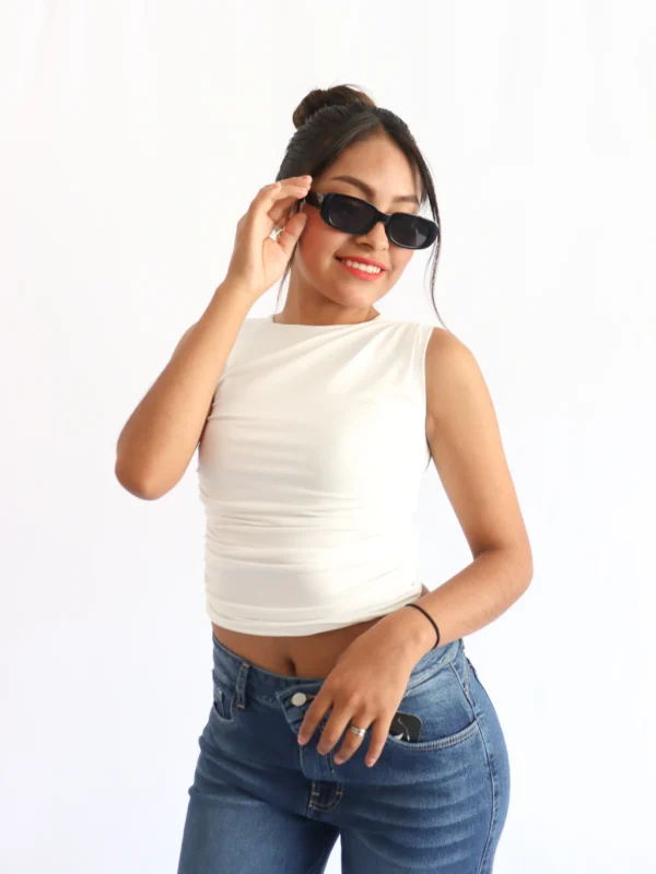 Top drapeado Aria - Imagen 2