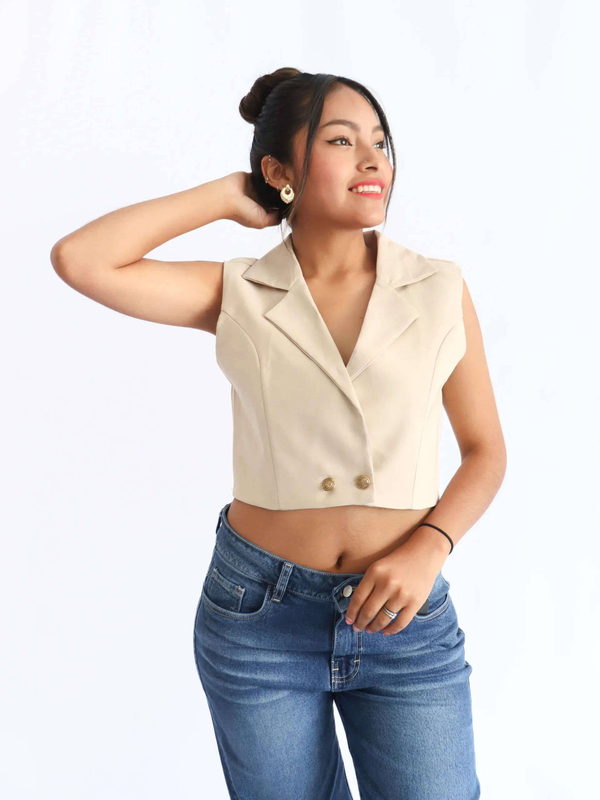 Chaleco crop Zoe - Imagen 2
